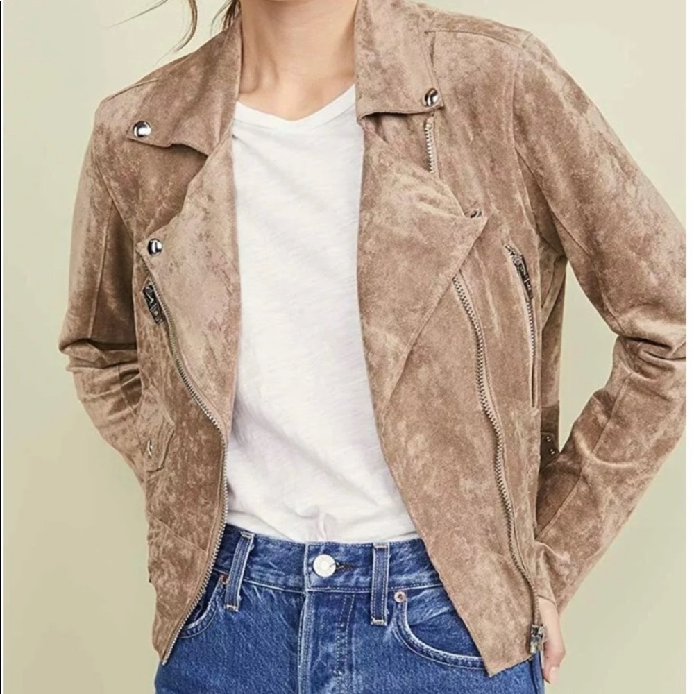 BlankNYC Faux Suede Moto Jacket
